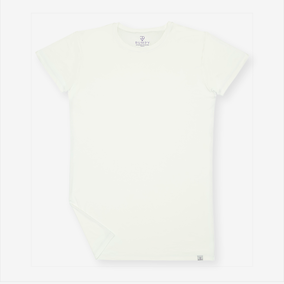 QUALFORT Men's Bamboo T-shirts Crewneck Undershirt