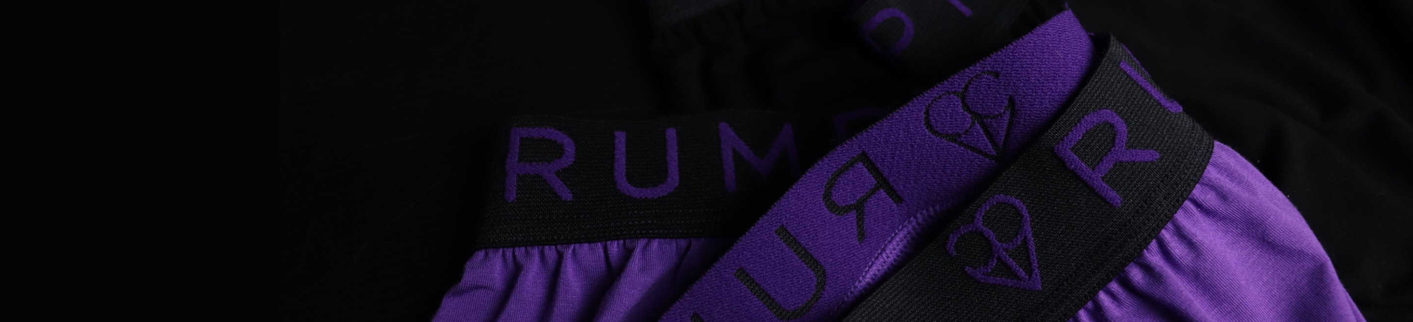 Banner with Purple Boxers